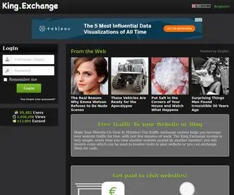 King.exchange(Get Free Traffic to Your Website. King Exchange) Screenshot