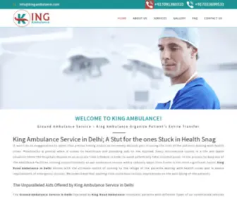 Kingambulance.com(King Ambulance Services in Delhi) Screenshot