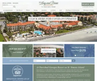 Kingandprince.com(Georgia Resort) Screenshot
