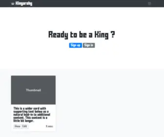 Kingarchy.com(Kingarchy) Screenshot