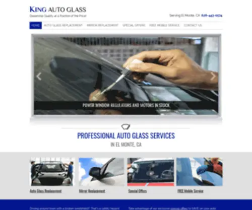 Kingautoglassca.net(King Auto Glass) Screenshot