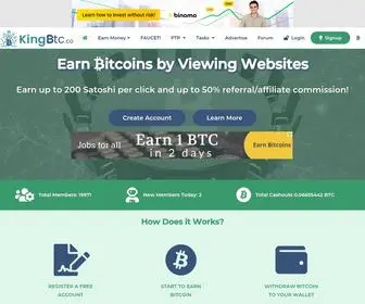 Kingbtc.co(Earn BTC by Surfing Ads) Screenshot