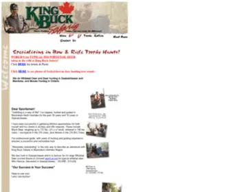 Kingbucksafaris.com(King Buck Safaris Saskatchewan Manitoba Lodge) Screenshot