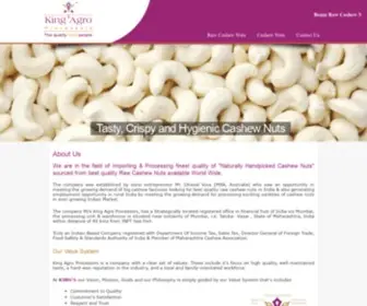 Kingcashew.com(King Agro Processors is importer) Screenshot