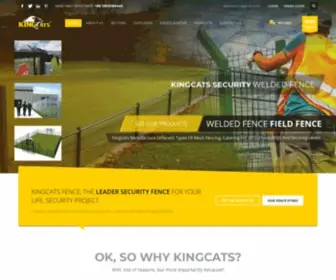 Kingcats-Fence.com(Security Fence Supplier) Screenshot