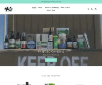 Kingcbdco.com(King CBD Company) Screenshot