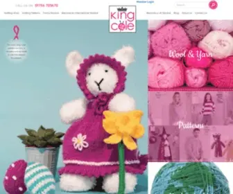 Kingcole.com(Leading Knitting Wool Wholesale Supplier) Screenshot