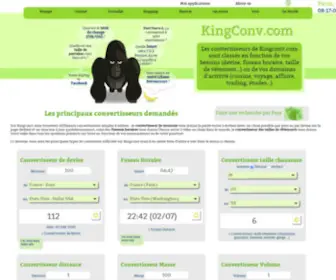 Kingconv.net(Kingconv propose des convertisseurs pour faire toutes les conversions possibles) Screenshot