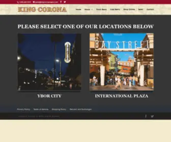 Kingcoronacigars.com(King Corona Cigars) Screenshot