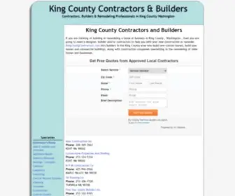 Kingcountycontractors.com(King County Contractors and Builders) Screenshot