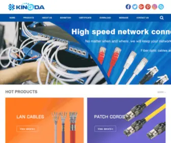 Kingda-Cabling.com(Ningbo Kingda Industries Co) Screenshot