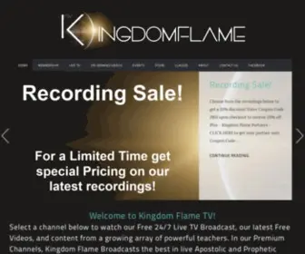 Kingdomflame.com(Kingdom Flame TV) Screenshot