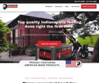 Kingdomquality.com(Indianapolis Roofing Contractors) Screenshot