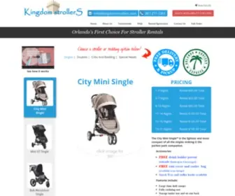 Kingdomstrollers.com(Stroller Rentals in Orlando) Screenshot