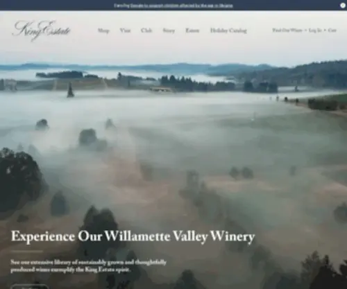 Kingestate.com(King Estate Winery) Screenshot