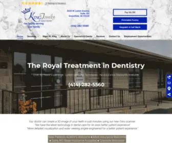 Kingfamilydentistrywi.com(King Family Dentistry) Screenshot