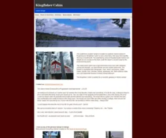 Kingfishercabin.com(Kingfisher Cabin) Screenshot