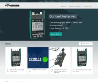 Kingfisherfiber.com(Handheld Fiber Optic Test Equipment) Screenshot