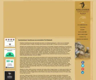 Kingfisherpe.co.za(Kingfisher Guesthouse accommodation Summerstrand Port Elizabeth) Screenshot