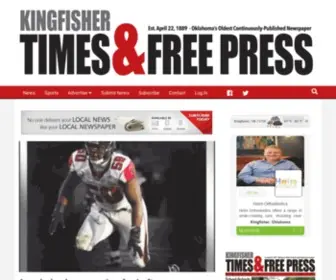 Kingfisherpress.net(Kingfisher Times & Free Press) Screenshot