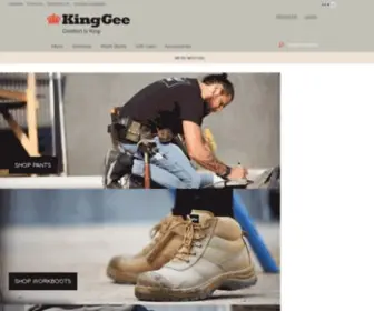 Kinggee.com.au(KingGee Workwear) Screenshot