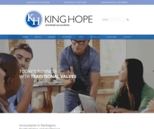 Kinghope.co.uk(Accountants in Darlington) Screenshot
