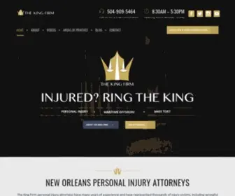 Kinginjuryfirm.com(New Orleans Personal Injury Attorneys) Screenshot