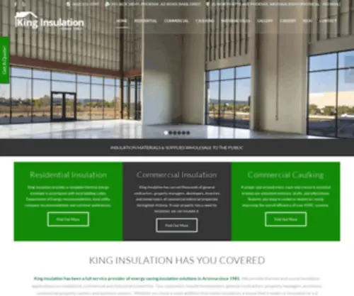 Kinginsulation.com(Commercial & Industrial Thermal and Sound Insulation) Screenshot