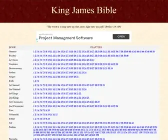 Kingjamesbible.com(King James Bible) Screenshot