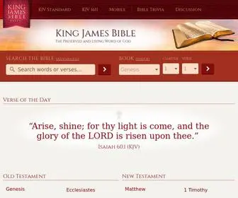 Kingjamesbibleonline.org(King James Bible Online: Authorized King James Version (KJV)) Screenshot