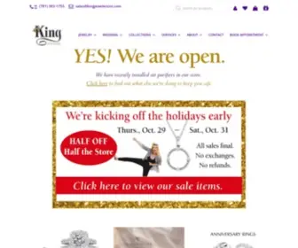 Kingjewelersinc.com(Diamond and gemstone engagement rings) Screenshot