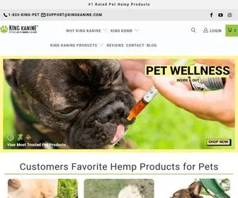 Kingkaninewellness.com(100% Natural Hemp Oil For Dogs) Screenshot