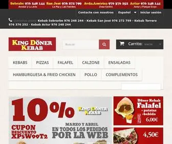 Kingkebabzaragoza.com(KING DONER KEBAB Zaragoza) Screenshot