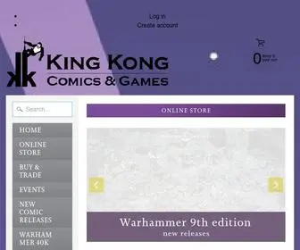 Kingkongcomicsandgames.com(King Kong Comics and Games) Screenshot