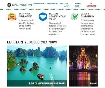 KingkongVN.com(We are travel company which) Screenshot