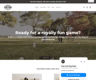 Kingkubb.ca(Kubb is the best lawn game which) Screenshot