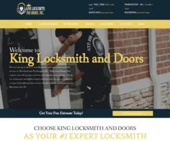 Kinglocksmiths.com(King Locksmith and Doors Maryland and DC) Screenshot