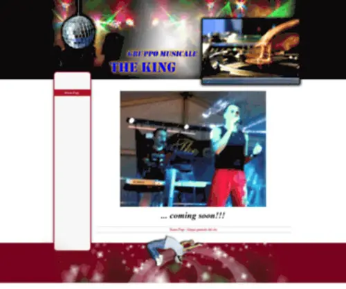 Kingmania.com(Gruppo Musicale The King) Screenshot