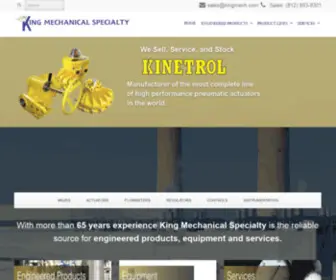 Kingmech.com(King Mechanical Specialty) Screenshot