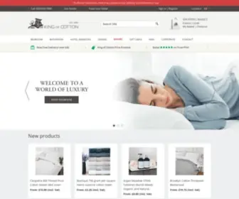 Kingofcotton.co.uk(Hotel Quality Bedding & Towels) Screenshot