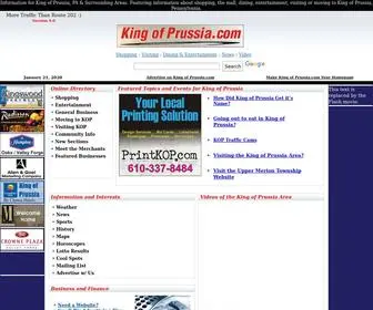 Kingofprussia.com(Information for King of Prussia) Screenshot