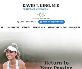 Kingorthopedics.com(Dr David King) Screenshot