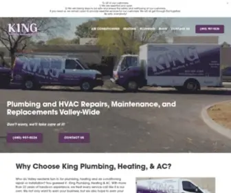 Kingphac.com(Plumbing and HVAC Company Serving Mesa) Screenshot