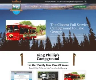 Kingphillipscampground.com(Award Winning Lake George RV Campground // King Phillips Campground) Screenshot