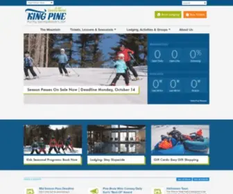 Kingpine.com(NH Ski Resort King Pine) Screenshot