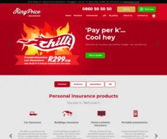 Kingprice.co.za(Insurance) Screenshot