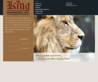 Kingproperties.com(Property Management Services by King Properties) Screenshot