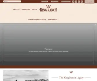 Kingranch.com(The King Ranch Legacy) Screenshot