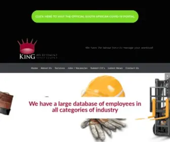 Kingrec.co.za(King Recruitment Solutions) Screenshot