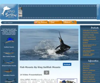 Kingsailfish.com(Fish Mounts) Screenshot